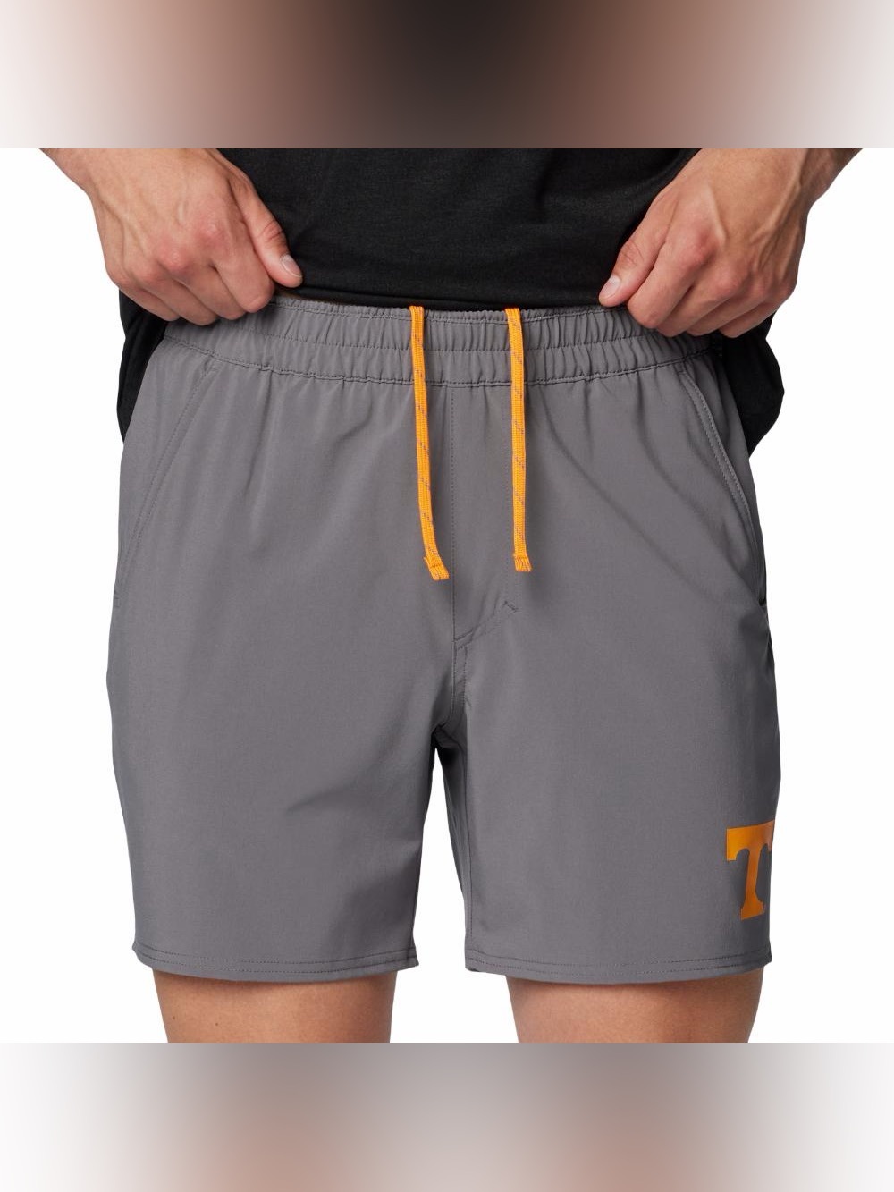 Tennessee Vols Columbia PFG Terminal Roamer Stretch Short Grey Orange Large 6” - Picture 1 of 10